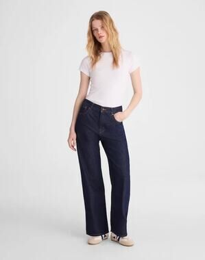 Madewell The Perfect Vintage Wide-Leg Jean in Airy Denim Rinse Wash US 27 NWT